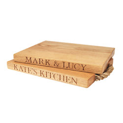 The Oak And Rope Company Personalised Classic Chopping Board, Medium